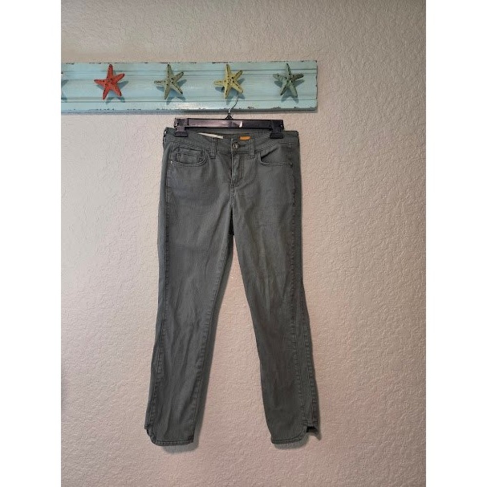 Anthro Green Straight Leg Pants